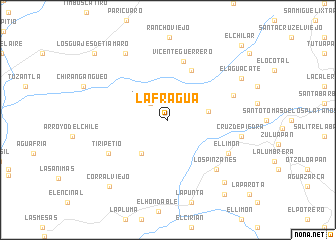 map of La Fragua