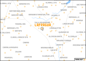 map of La Fragua