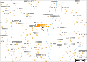 map of La Fragua