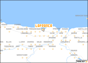 map of La Franca