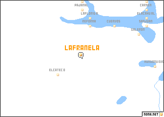 map of La Franela