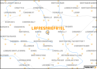 map of La Fresnaie-Fayel