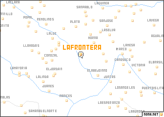 map of La Frontera