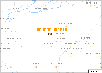 map of La Fuencubierta
