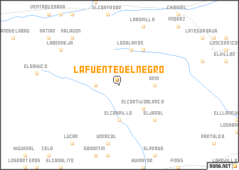map of La Fuente del Negro