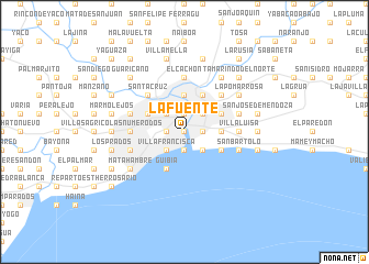 map of La Fuente