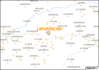 map of La Fundación