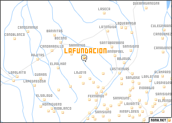 map of La Fundación