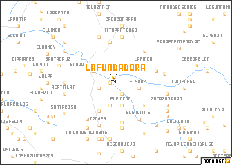 map of La Fundadora