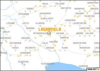 map of La Gabriela