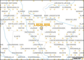 map of La Galana