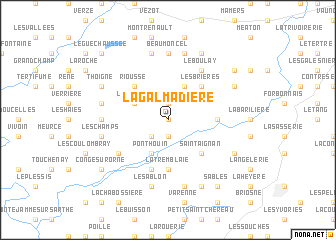 map of La Galmadière