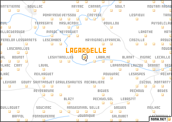 map of La Gardelle