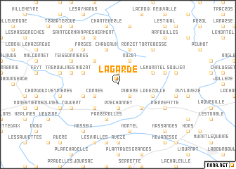 map of La Garde