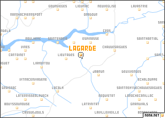 map of La Garde
