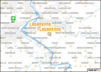 map of La Garenne