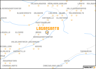 map of La Garganta