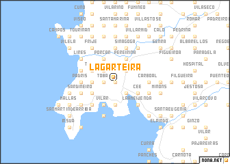 map of Lagarteira