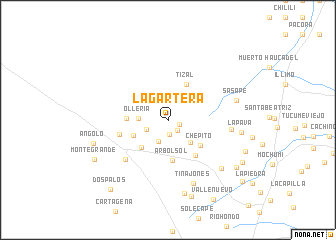 map of Lagartera