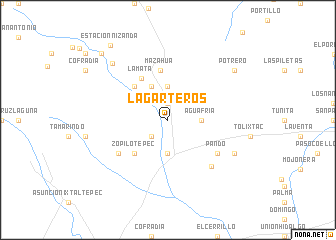 map of Lagarteros