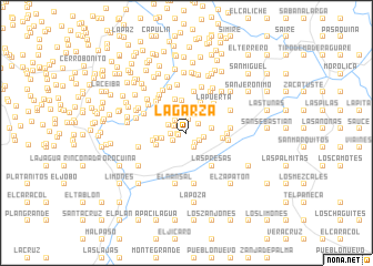 map of La Garza