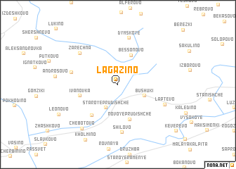 map of Lagazino