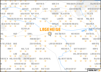 map of Lageheide