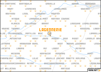 map of La Gennerie