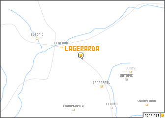 map of La Gerarda