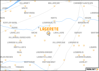map of La Gereté