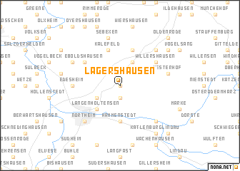 map of Lagershausen