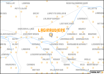 map of La Giraudière