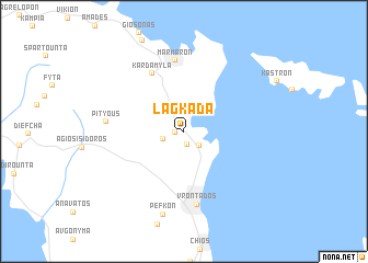 map of Lagkáda