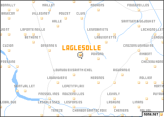map of La Glésolle