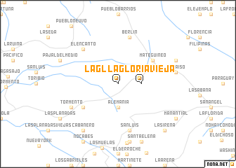 map of La Gloria Vieja