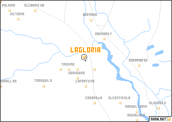 map of La Gloria