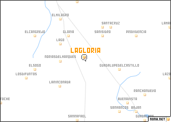 map of La Gloria