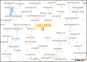 map of La Gloria