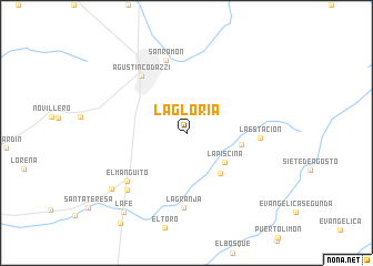 map of La Gloria