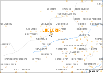 map of La Gloria