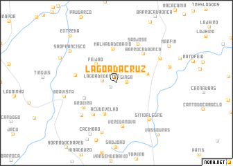 map of Lagoa da Cruz