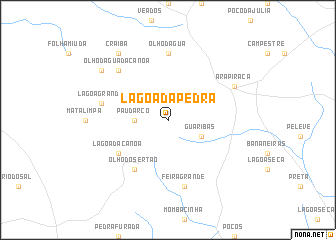 map of Lagoa da Pedra