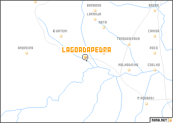 map of Lagoa da Pedra