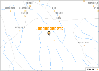 map of Lagoa da Porta