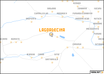 map of Lagoa de Cima