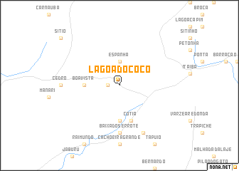 map of Lagoa do Côco
