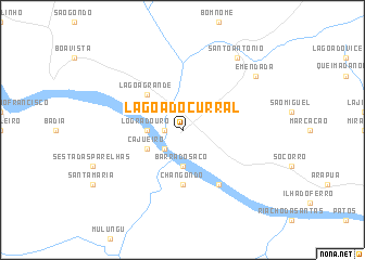 map of Lagoa do Curral