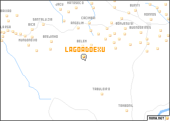 map of Lagoa do Exu