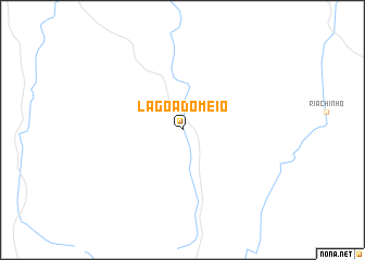 map of Lagoa do Meio