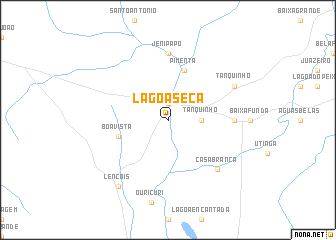 map of Lagoa Sêca